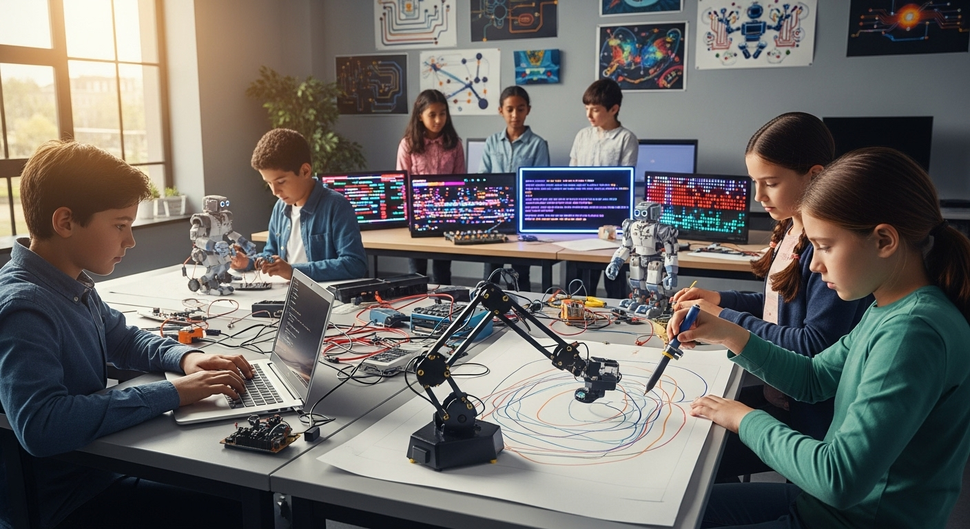 AI Drawing Robot project by student